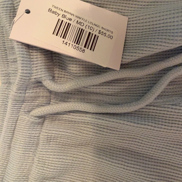 KatieJNYC Tween Brynn Waffle Lounge Shorts - Baby Blue/MD 10 - Picture 2 of 2